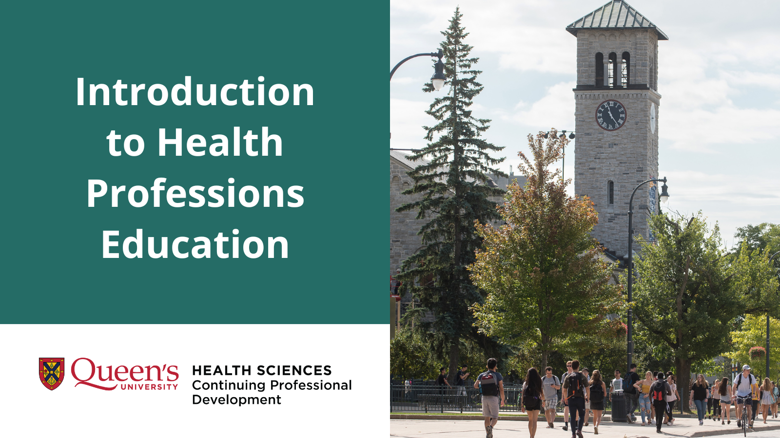 Sneak Peek of Introduction to Health Professions Education